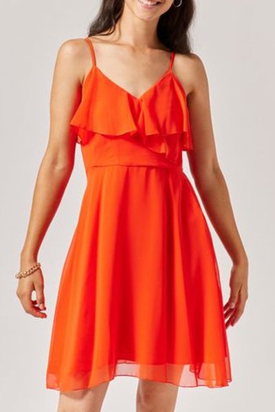 Robe patineuse Orange