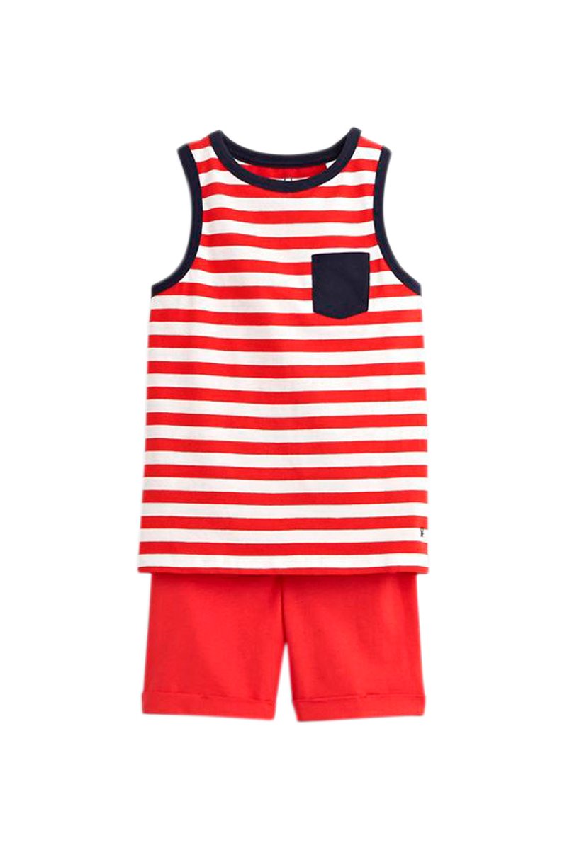 Pyjama Rouge et écru - Okaïdi