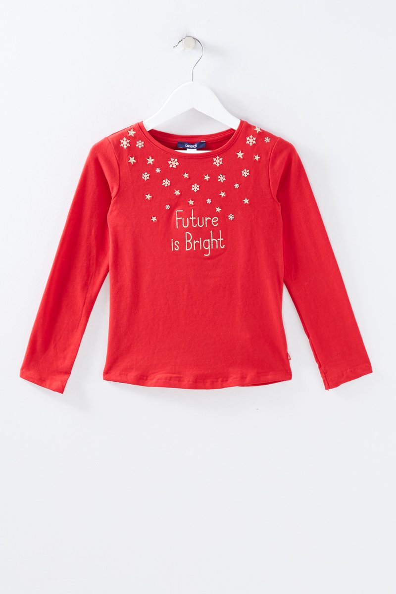 T-shirt Rouge - Okaïdi