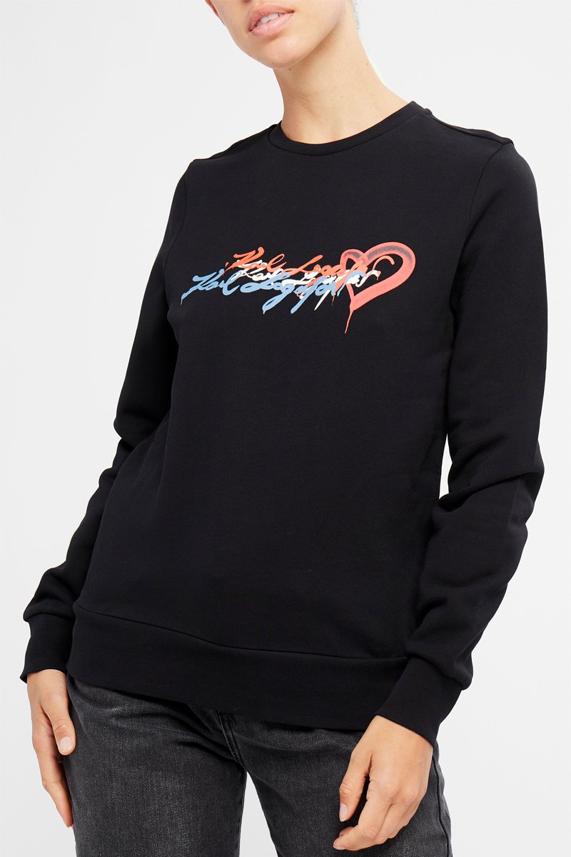 Sweat en coton biologique - Noir