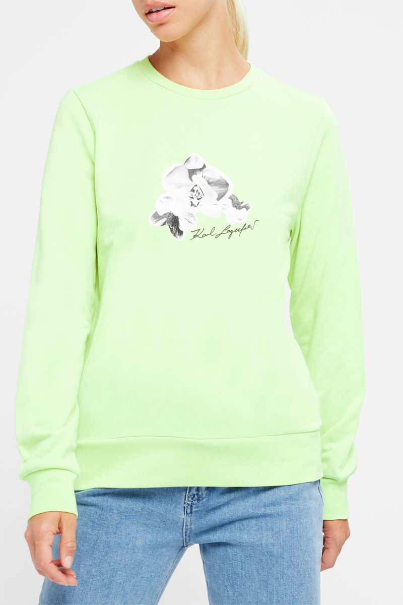 Sweat en coton biologique - Vert citron