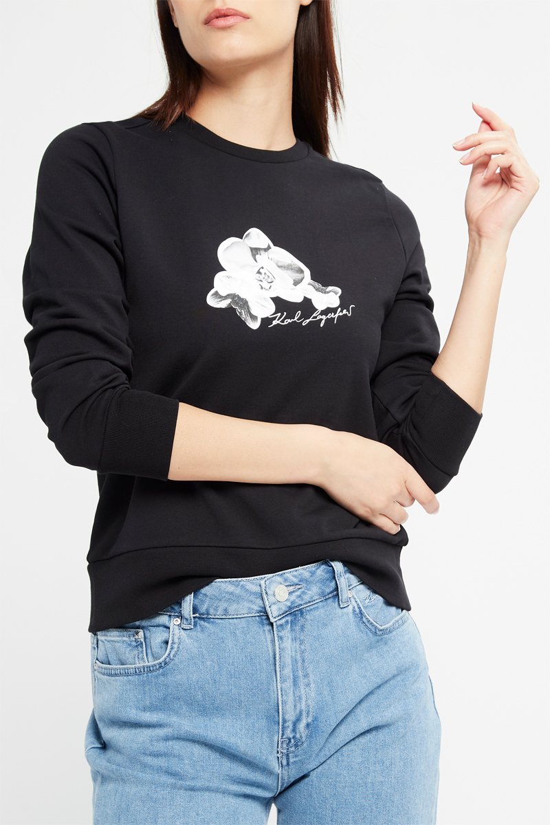 Sweat en coton biologique - Noir et blanc