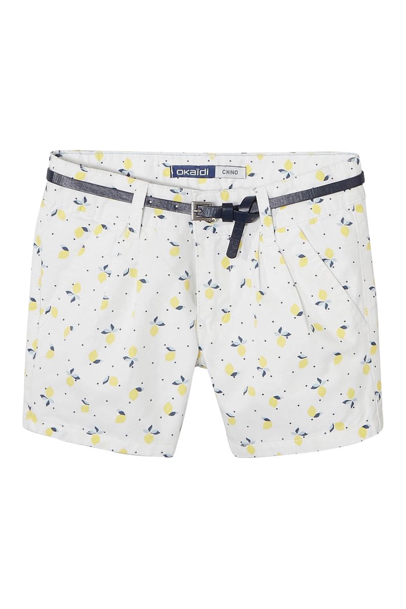 Short Blanc et jaune - Okaïdi