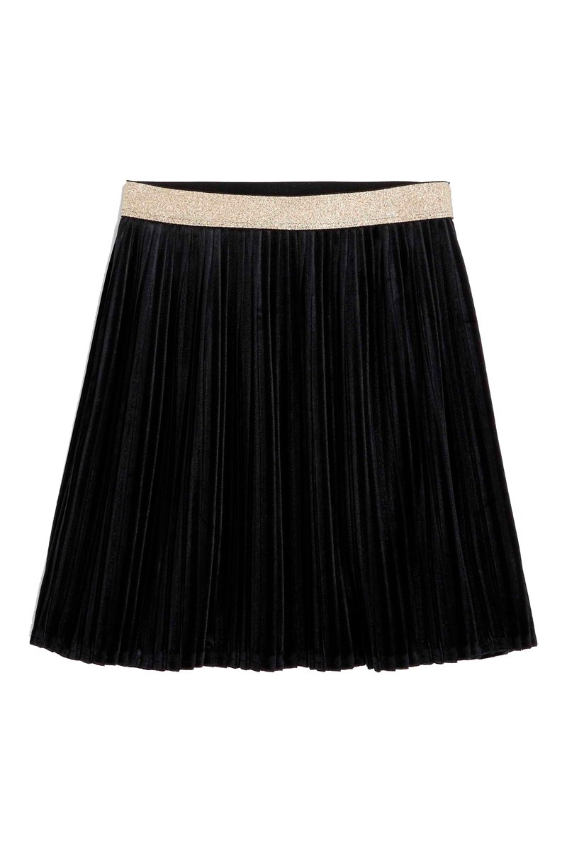 Jupe plissée Noir - Okaïdi