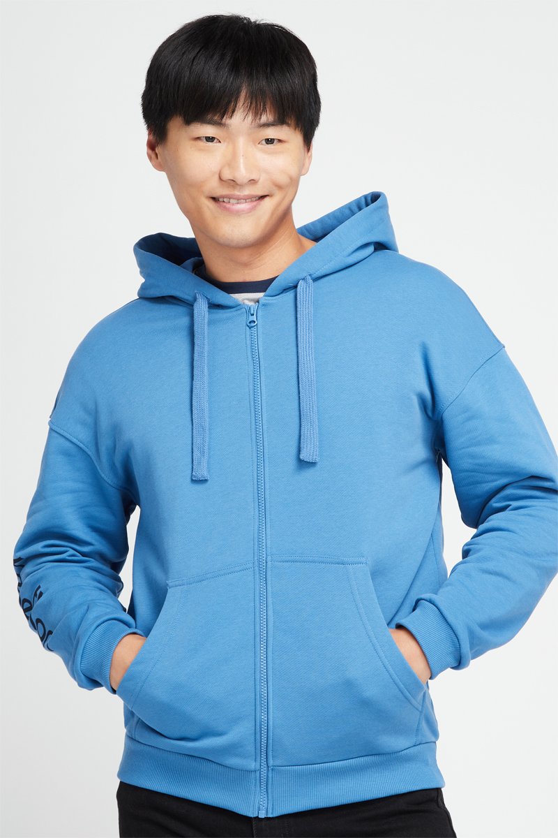 Sweat à capuche Bleu