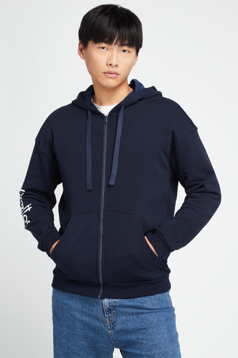 Sweat à capuche Bleu marine