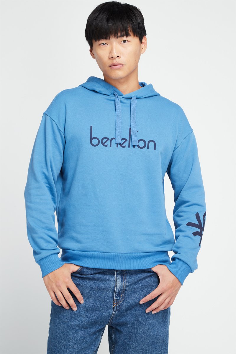 Sweat à capuche Bleu