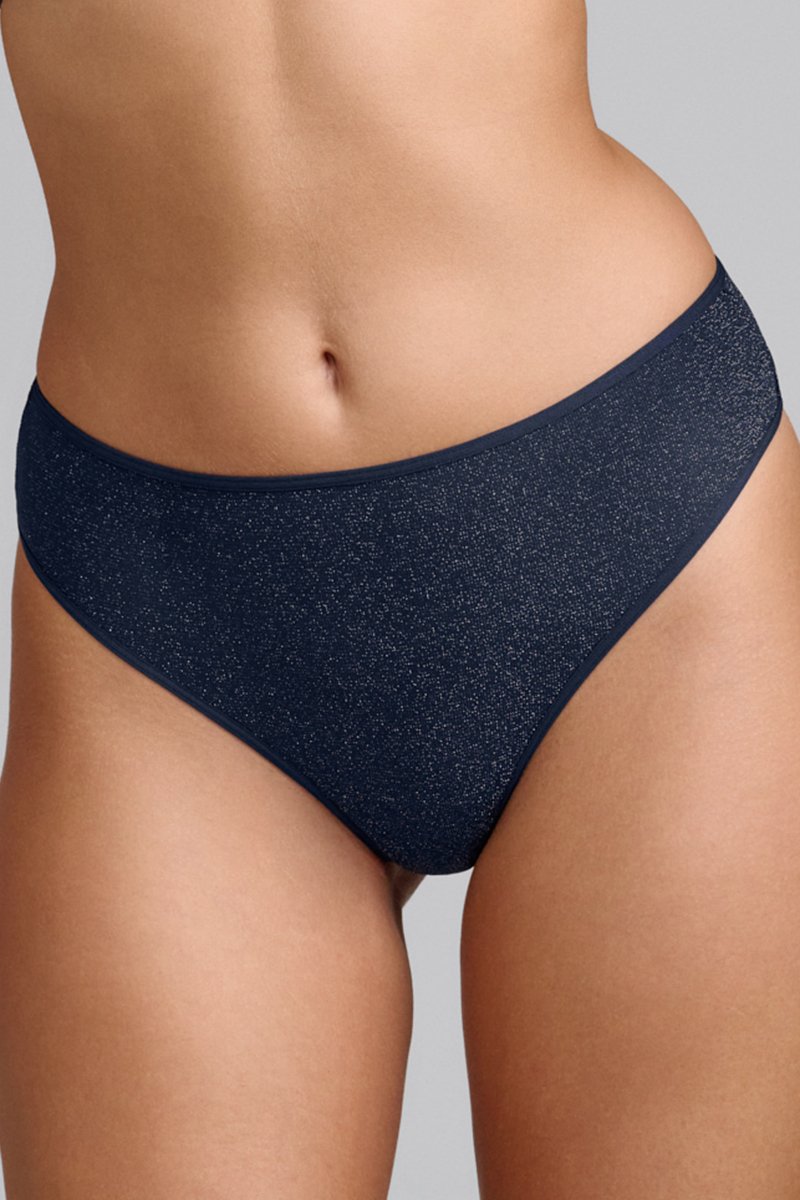 String pailleté Dame de Paris Bleu foncé