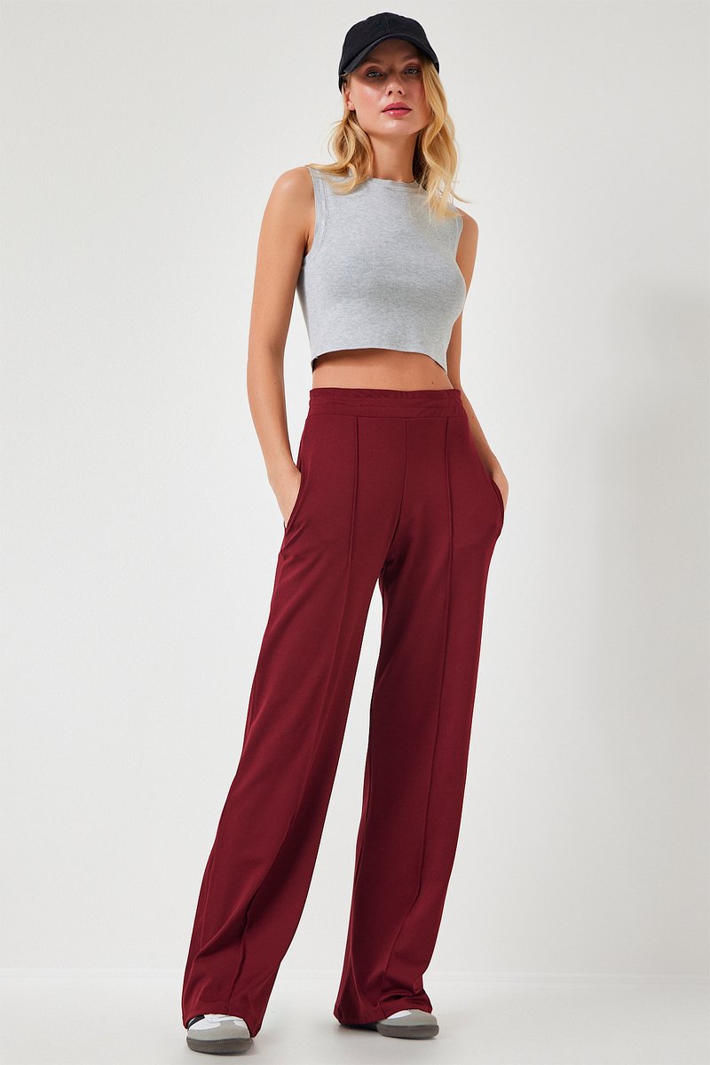 Pantalon palazzo - Bordeaux
