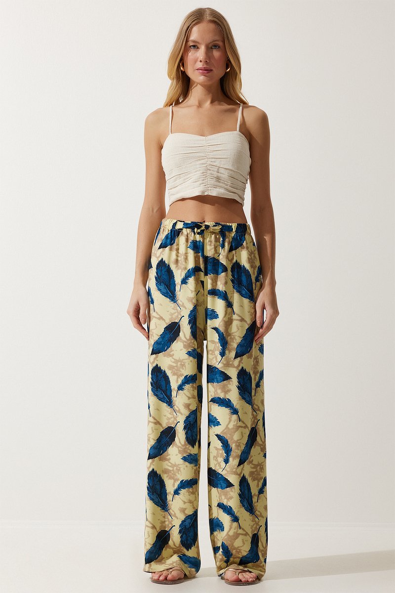 Pantalon wide legs - Beige