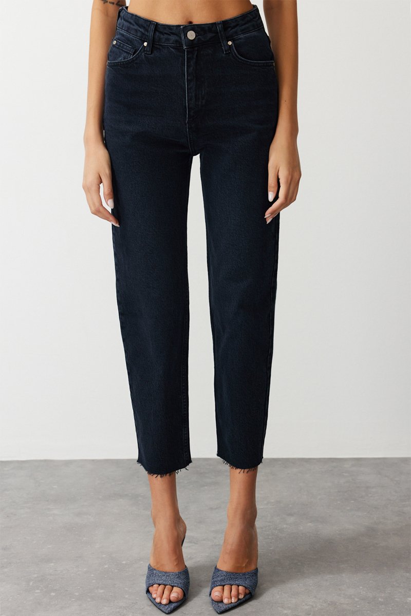 Jean mom - Bleu foncé