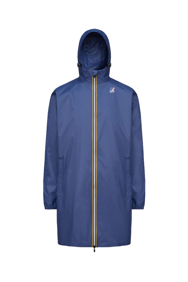 Coupe-vent long à capuche Le Vrai 3.0 Eiffel - Bleu