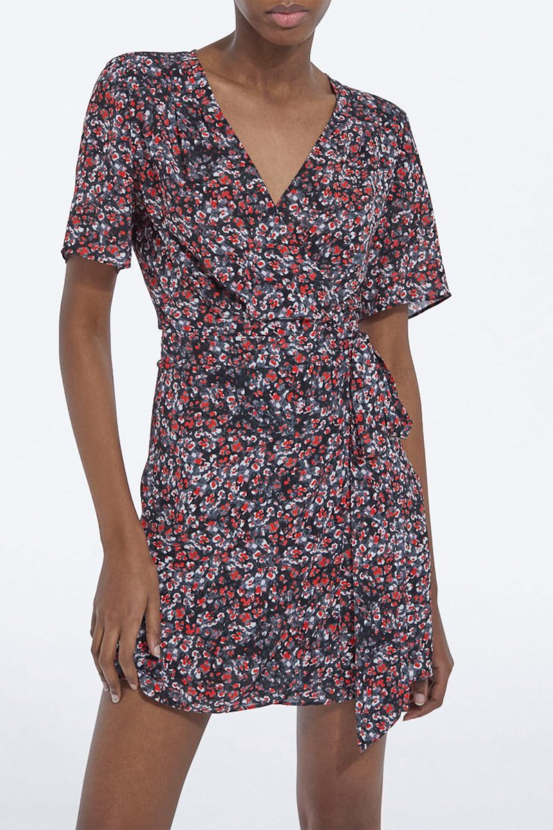 Robe fourreau - Noir et blanc