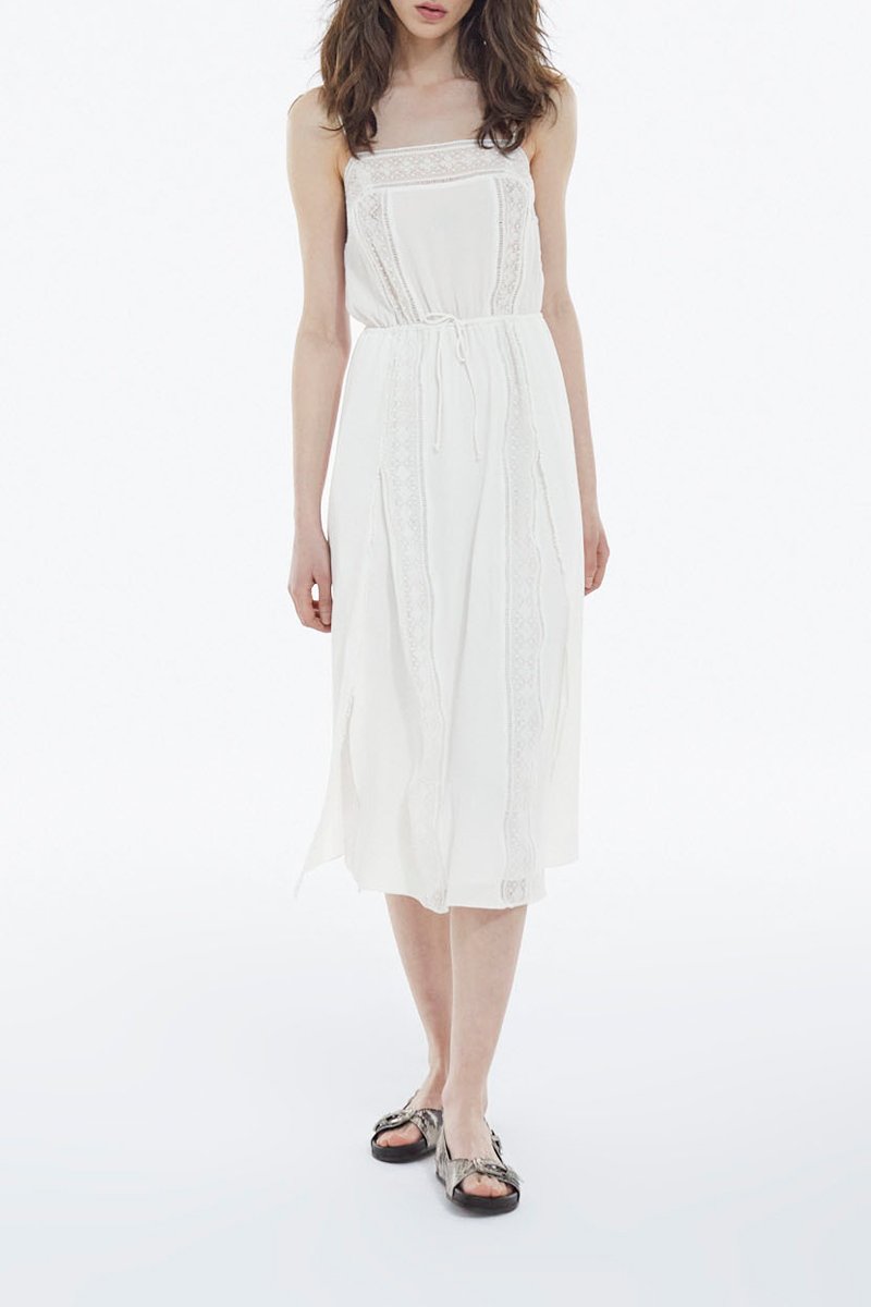 Robe midi - Blanc