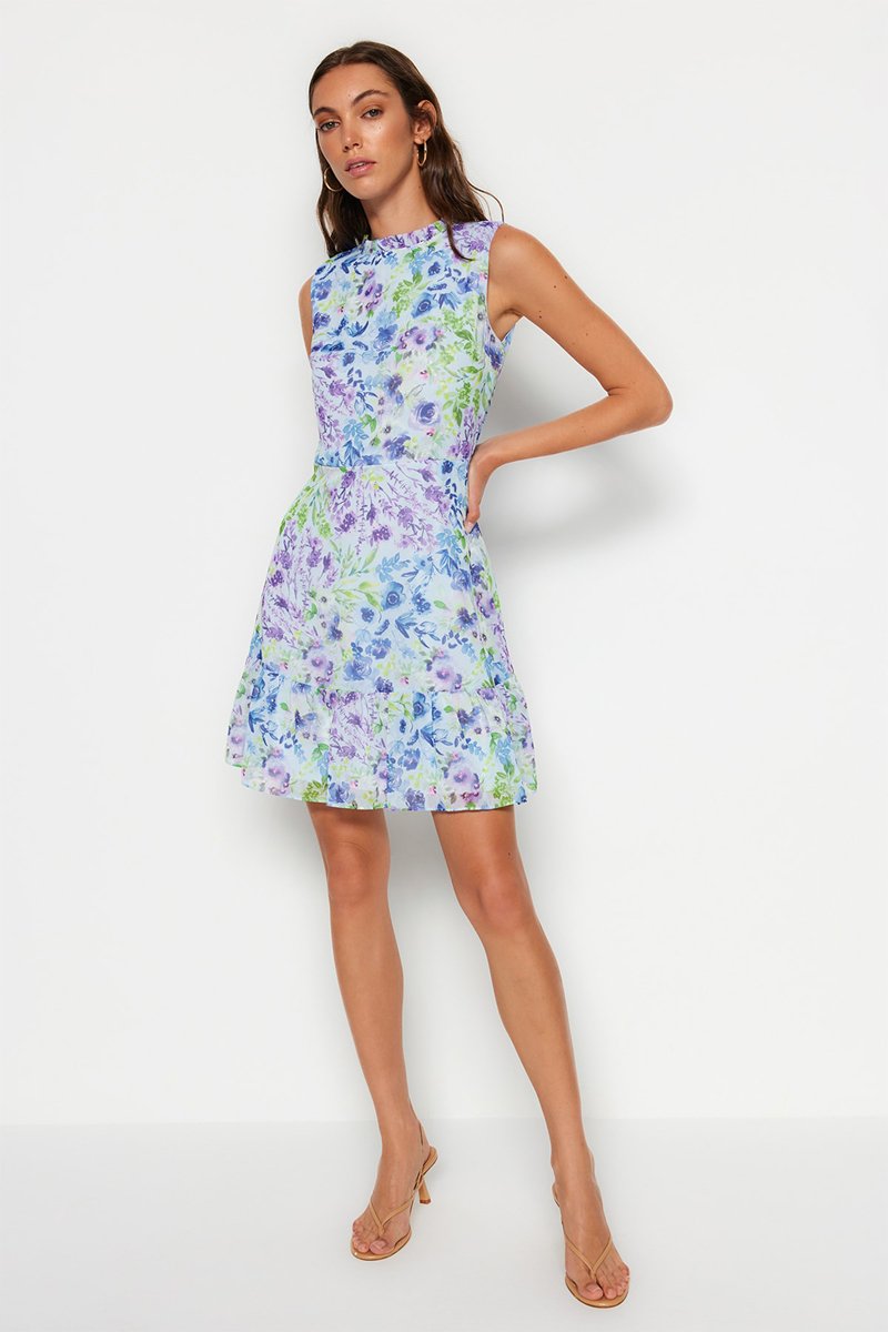 Robe volantée - Blanc