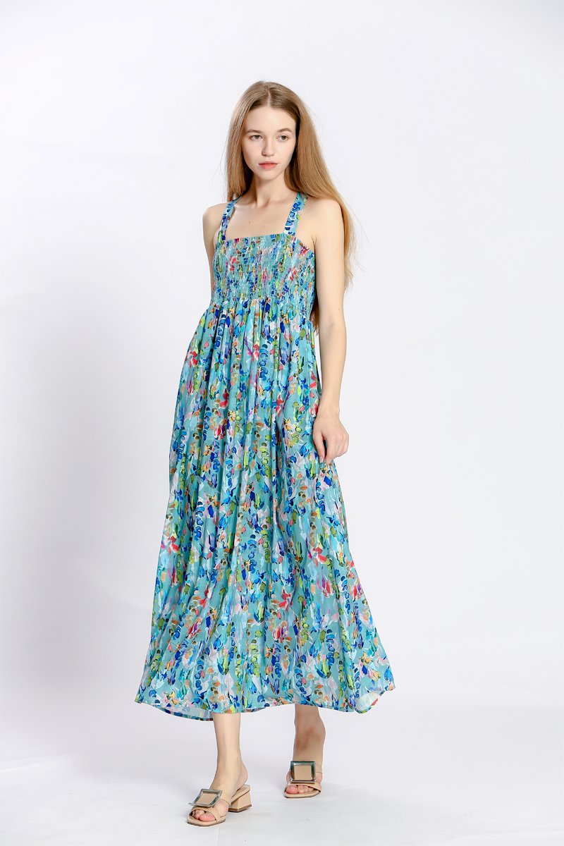 Robe longue - Turquoise