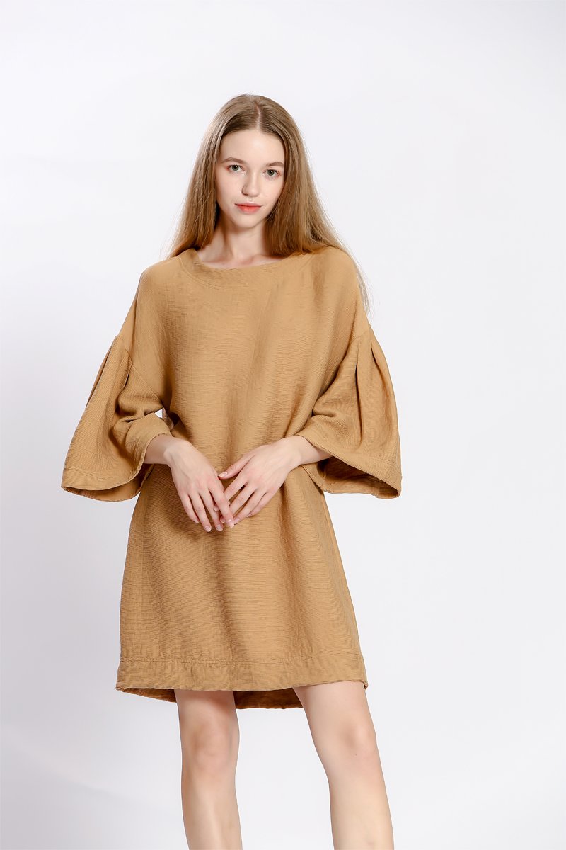 Robe trapèze - Marron