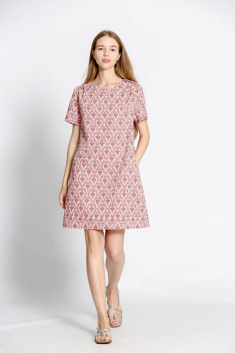 Robe trapèze - Rouge