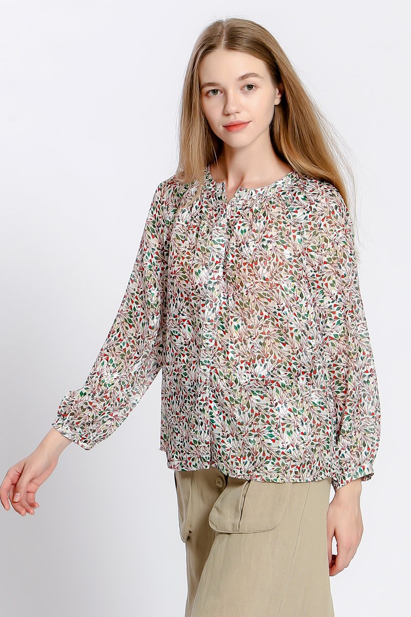 Chemisier - Blanc et rouge