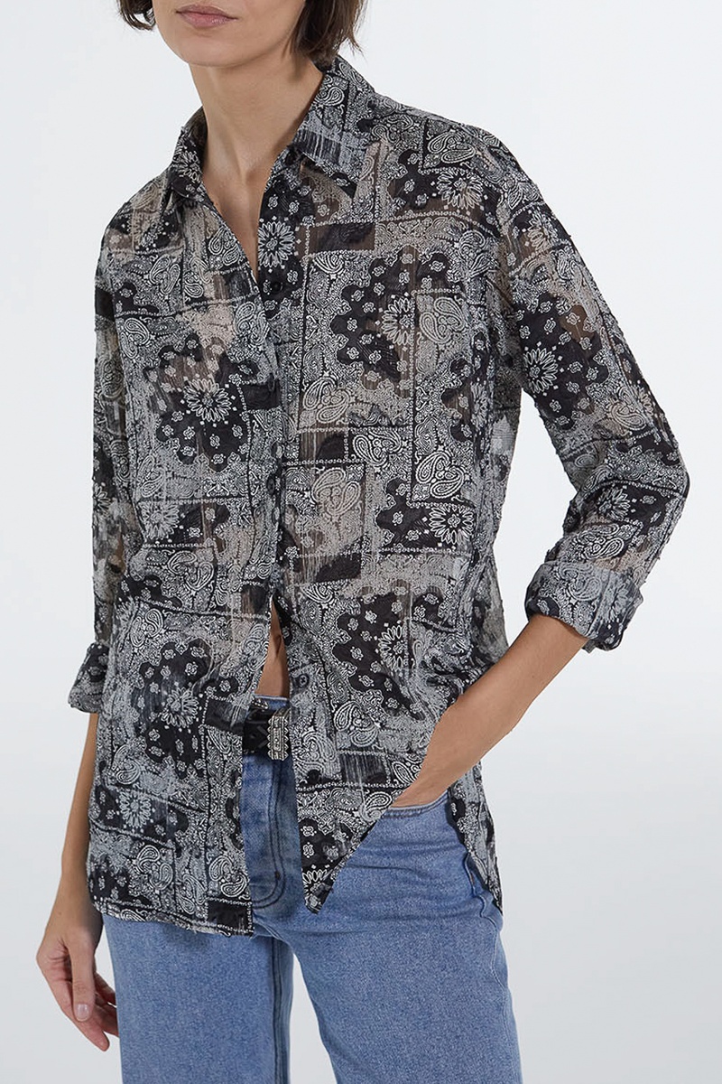 Chemisier - Noir et écru