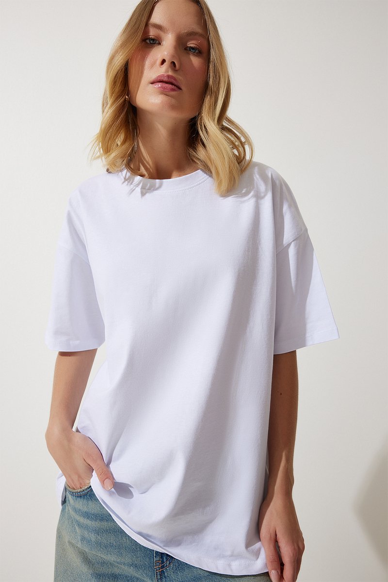 T-shirt oversize - Blanc
