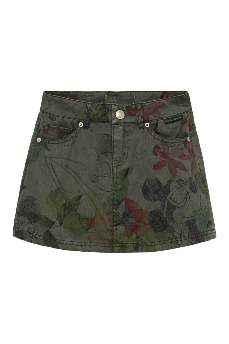 Jupe Mickey Disney - Kaki