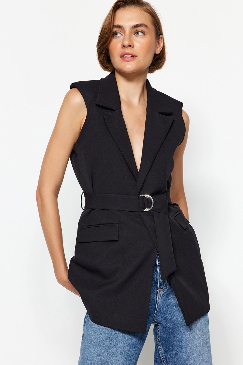 Blazer sans manches - Noir