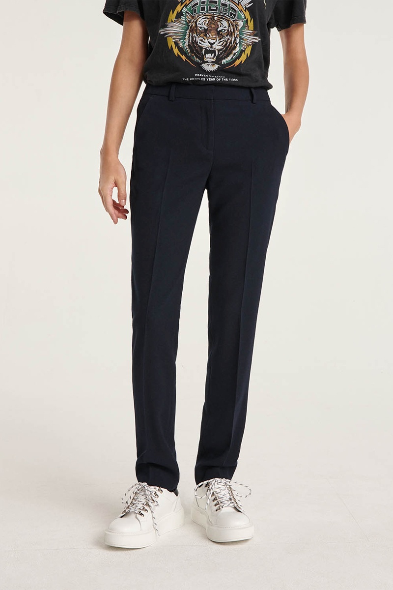 Pantalon droit - Bleu nuit