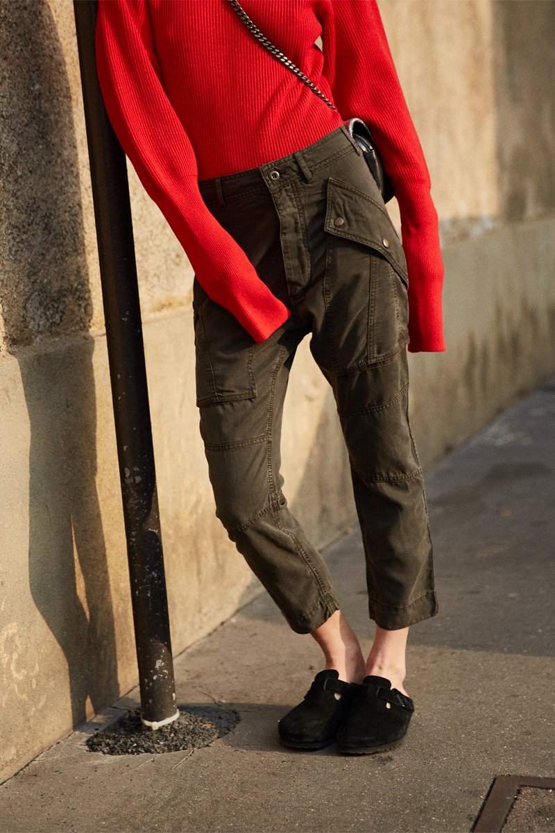 Pantalon cargo - Kaki