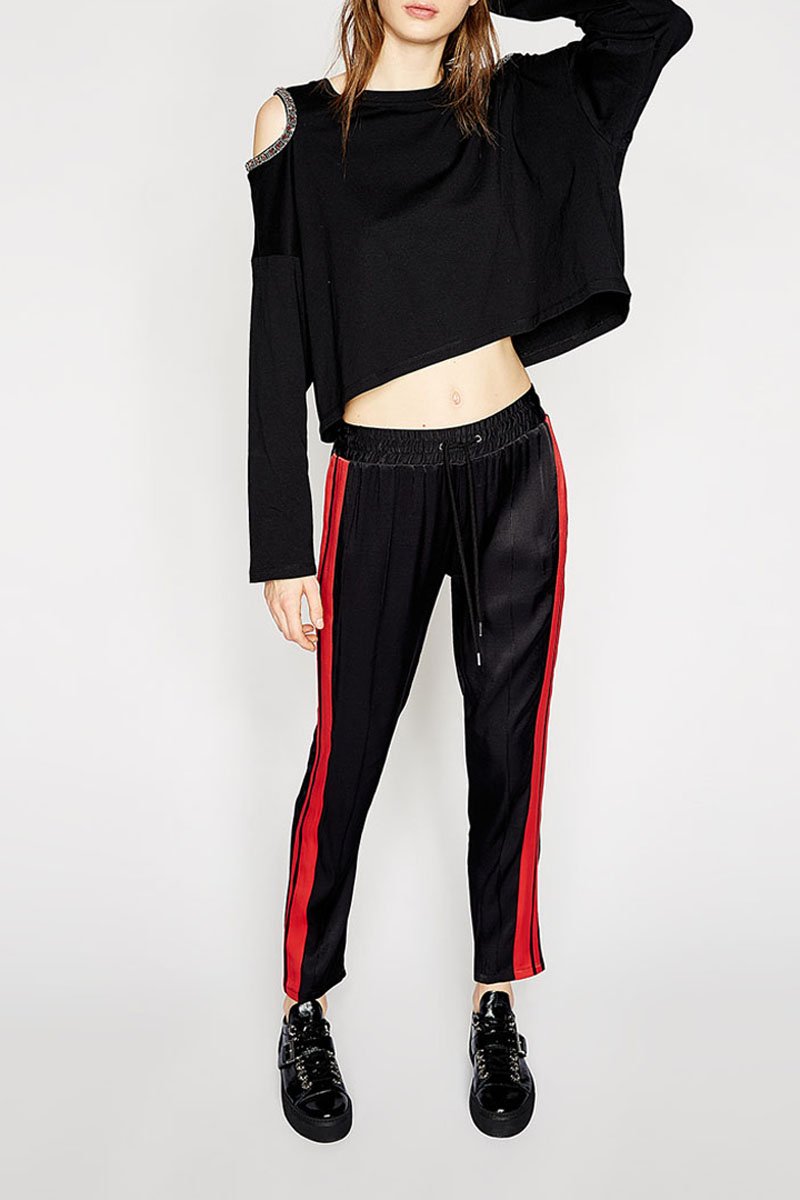 Jogging - Noir et rouge