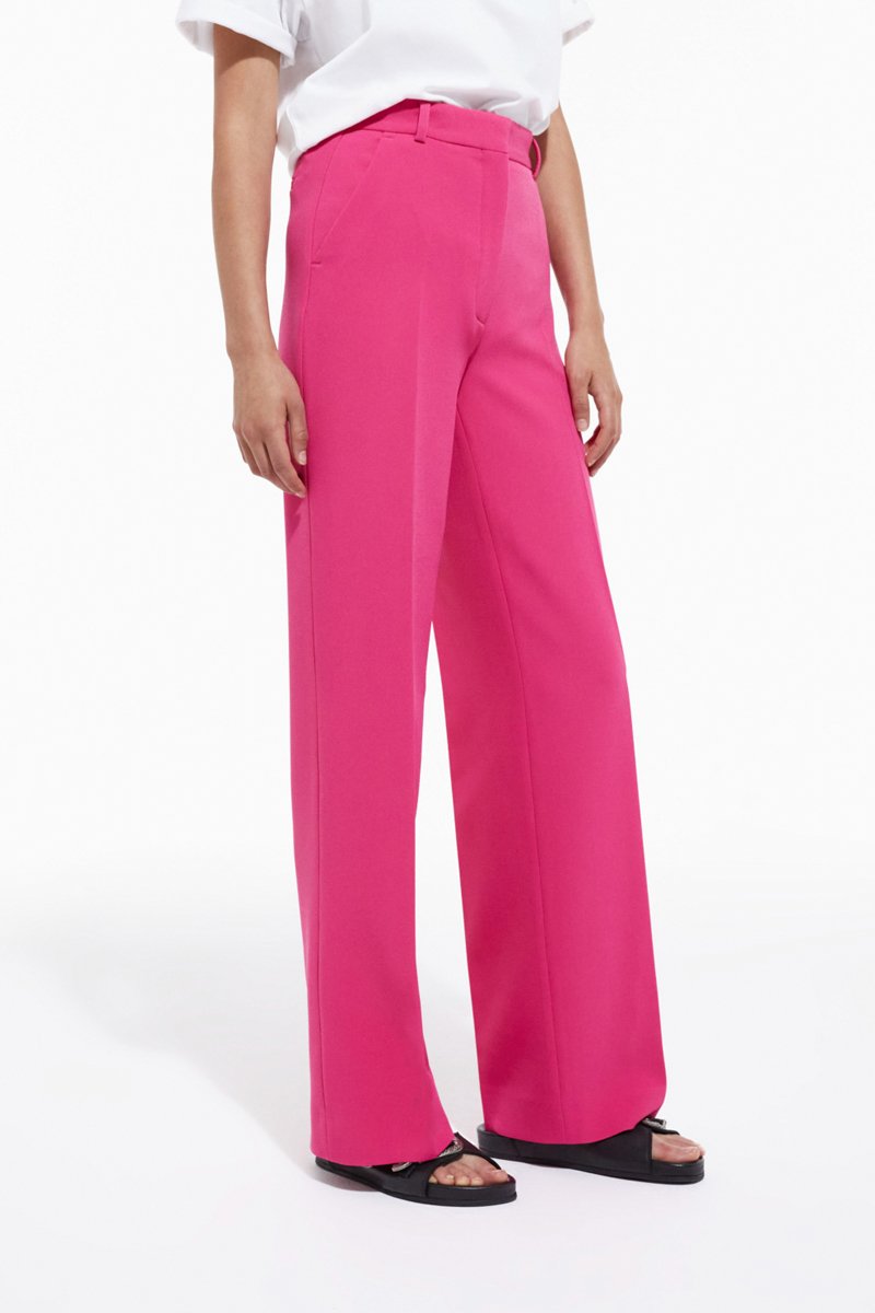 Pantalon wide legs - Rose