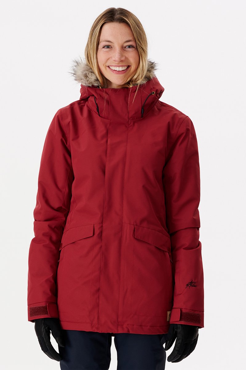 Manteau de ski Rider 10K/10K Rouge foncé