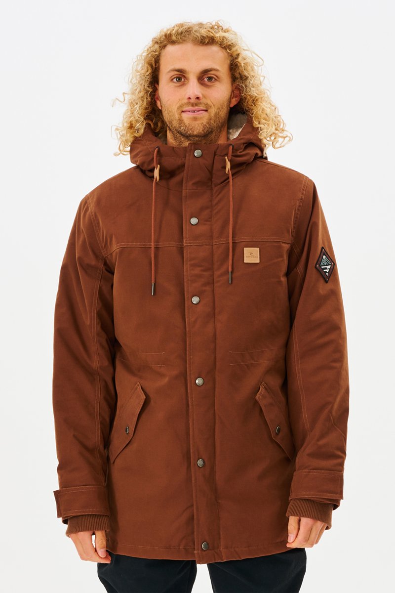 Parka à capuche Anti Series Exit Chocolat