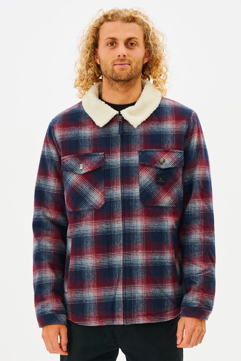 Veste Flanno Bleu et rouge