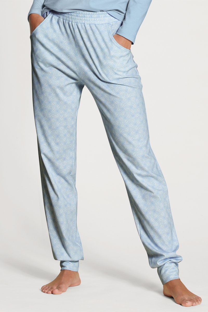 Pantalon de pyjama - Bleu clair et écru