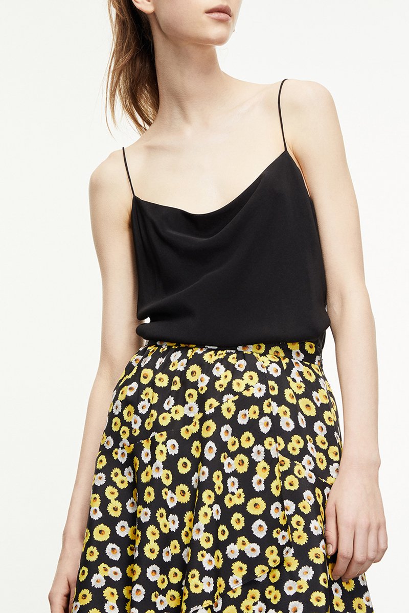 Top 100% soie - Noir