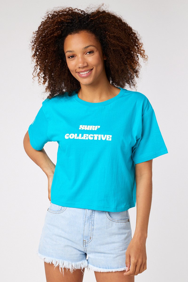 Crop top Surf Turquoise