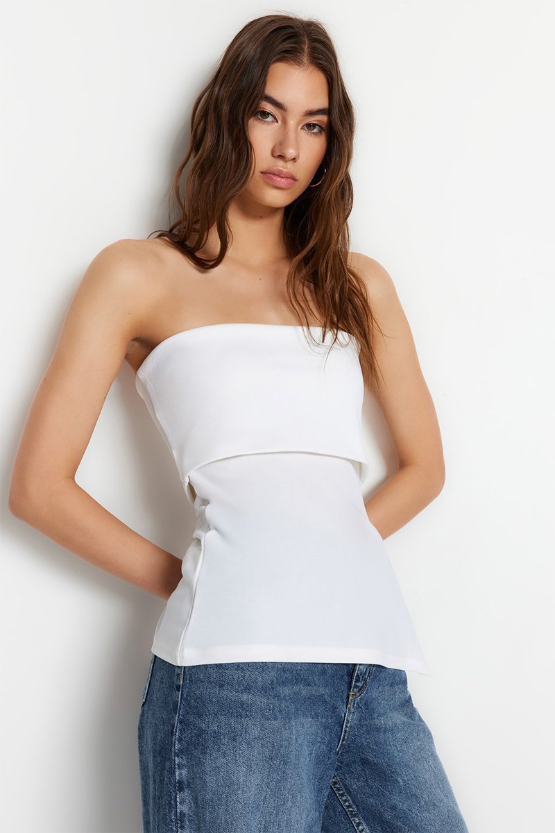 Top bustier - Blanc