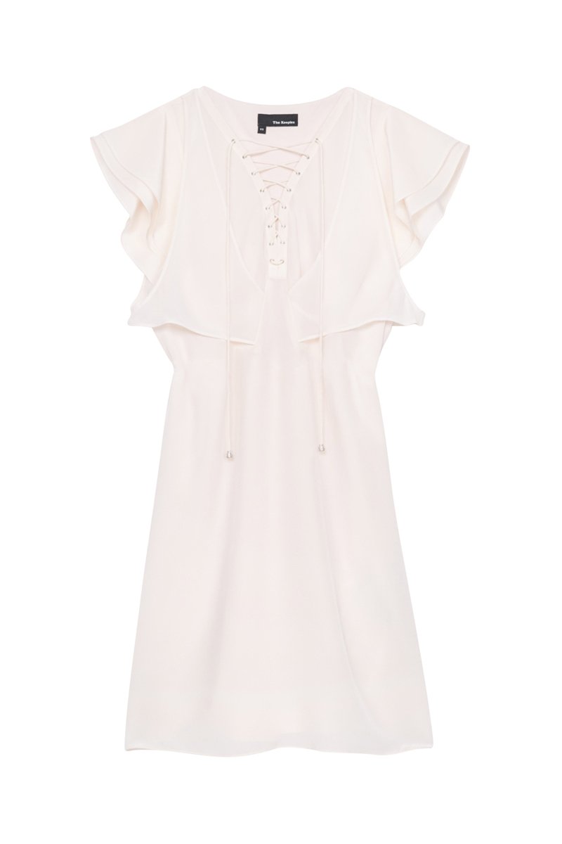 Robe midi en soie - Rose