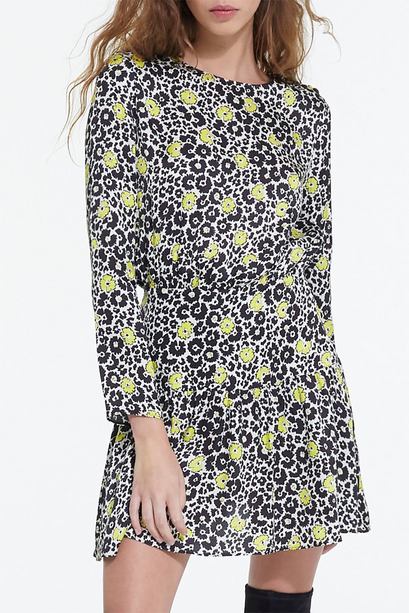 Robe patineuse - Blanc et noir