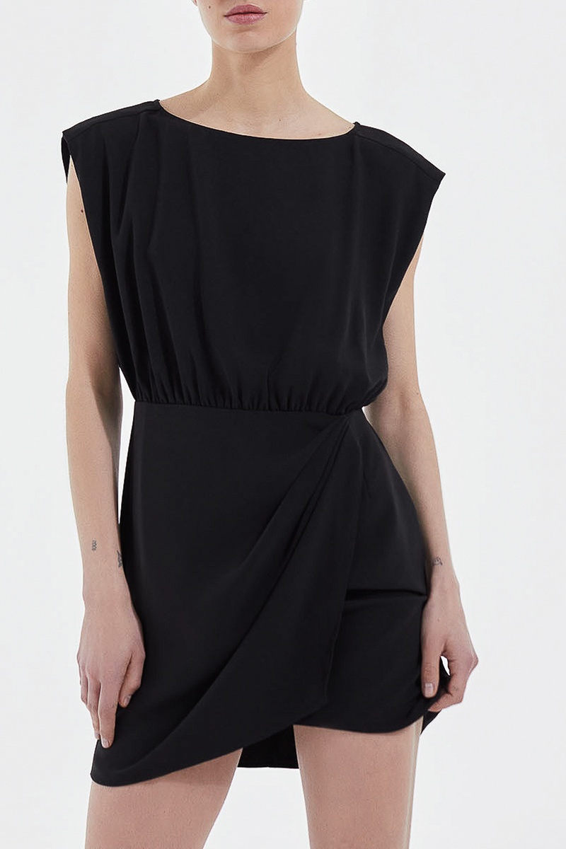 Robe portefeuille - Noir