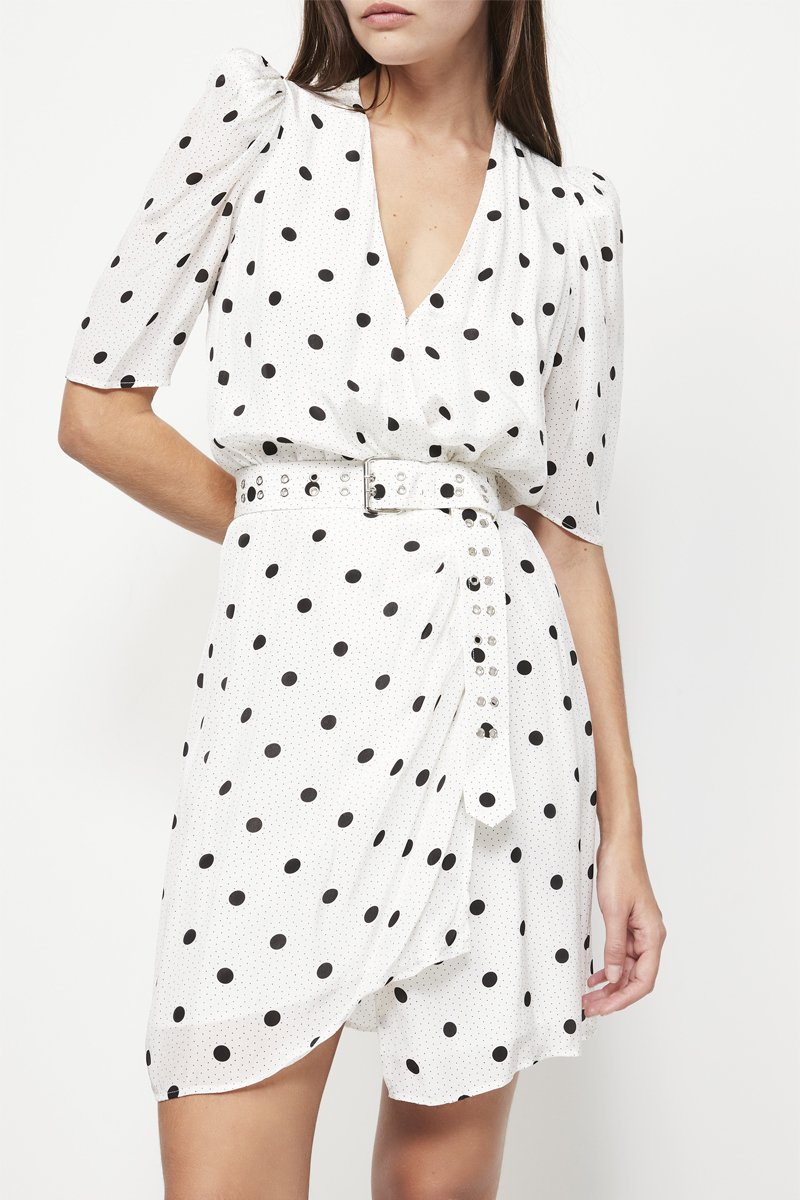 Robe portefeuille - Ecru