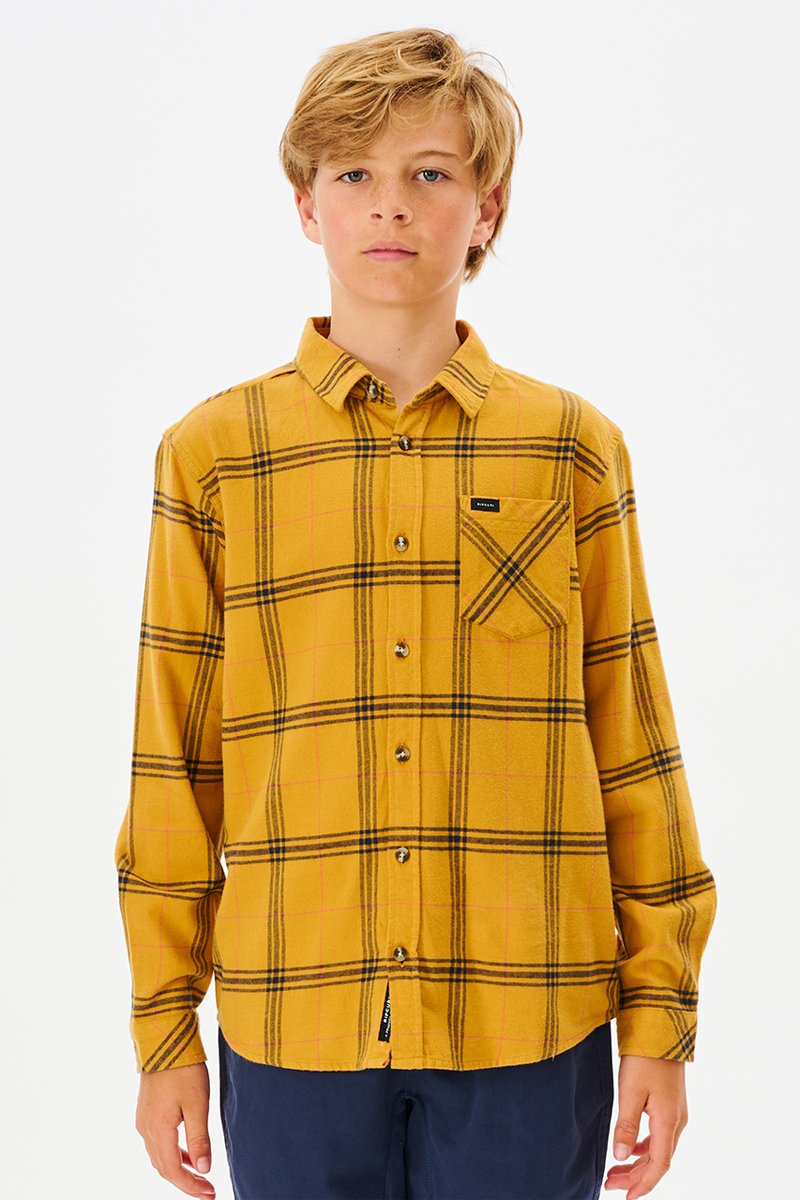 Chemise Checked In Moutarde