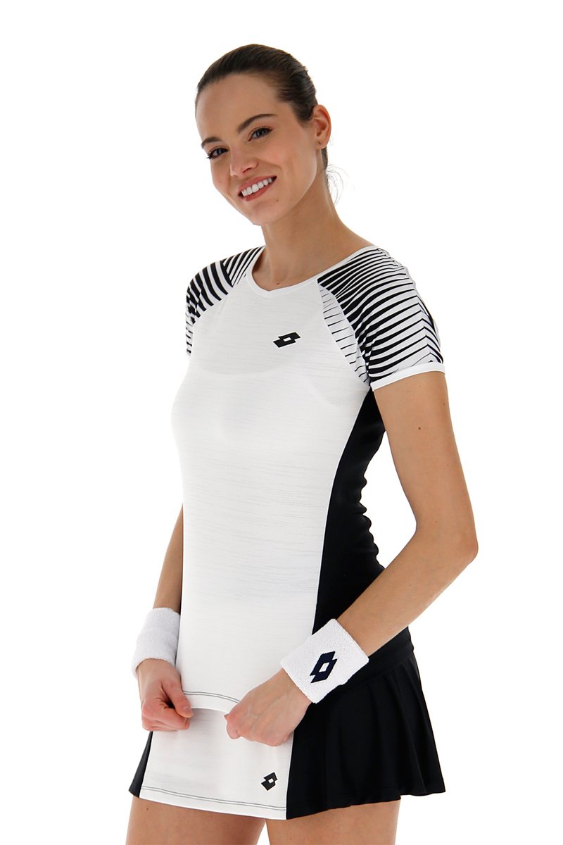 T-shirt Tennis Tech - Noir et blanc