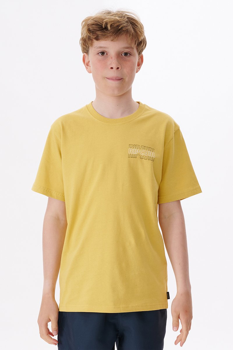 T-shirt Surf Revival Jaune