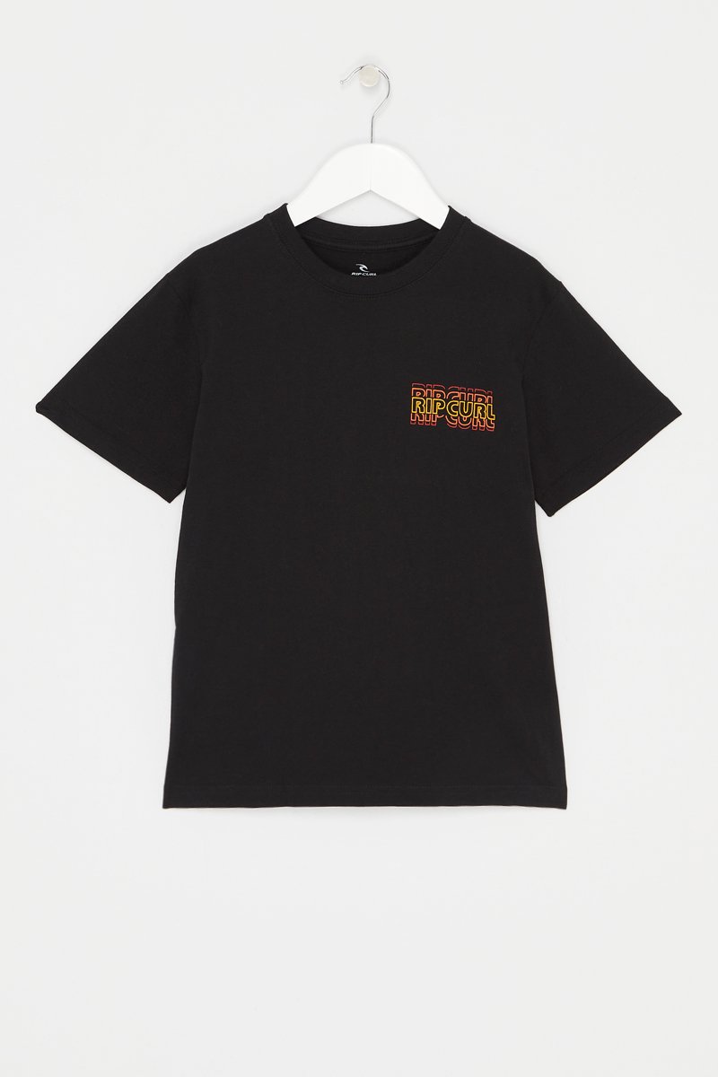 T-shirt Surf Revival Noir