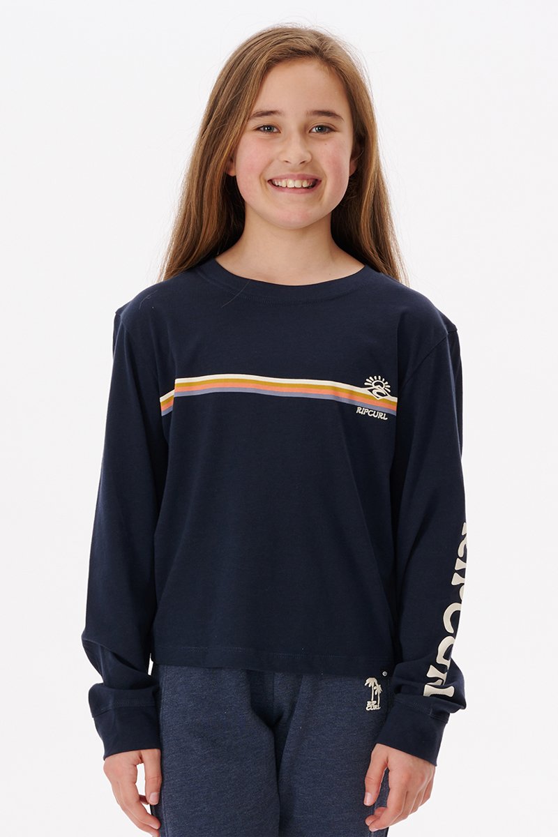 T-shirt Melting Wave Bleu marine