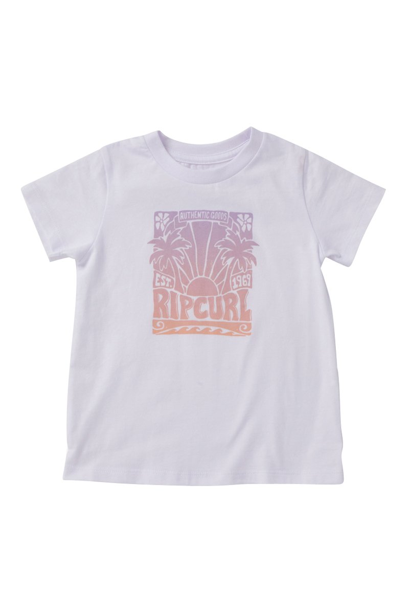 T-shirt Low Tide Blanc et rose