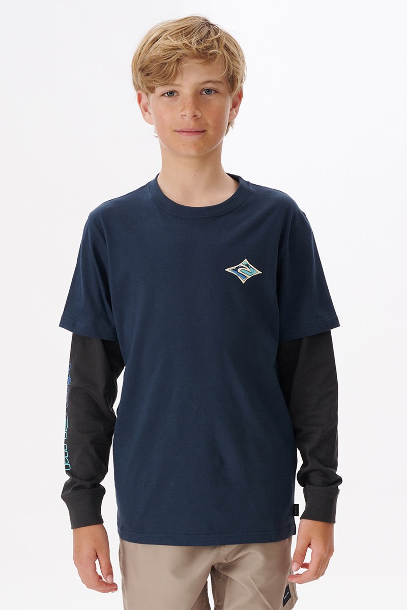 T-shirt Cosmic Tides 2-en-1 Bleu