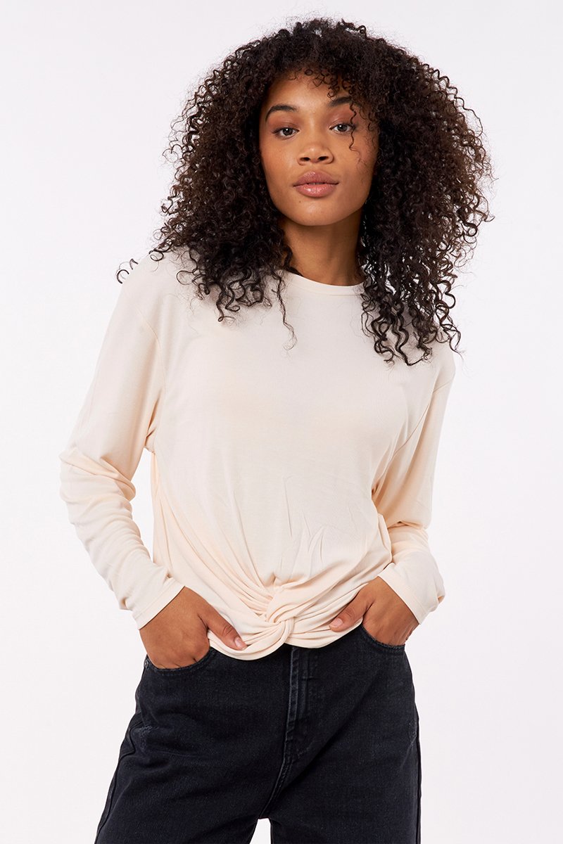 T-shirt Soft Rib Pêche clair